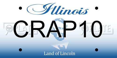 CRAP10 Illinois License Plate