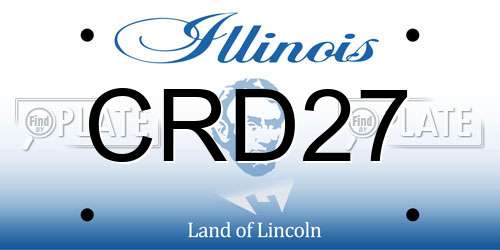CRD27 Illinois License Plate