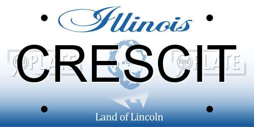 CRESCIT Illinois License Plate