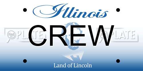CREW Illinois License Plate