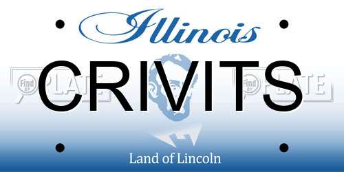 CRIVITS Illinois License Plate