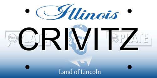 CRIVITZ Illinois License Plate