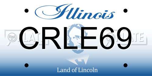 CRLE69 Illinois License Plate