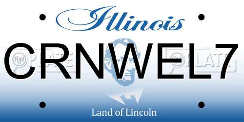 CRNWEL7 Illinois License Plate