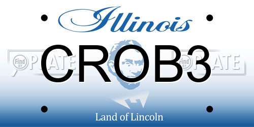 CROB3 Illinois License Plate
