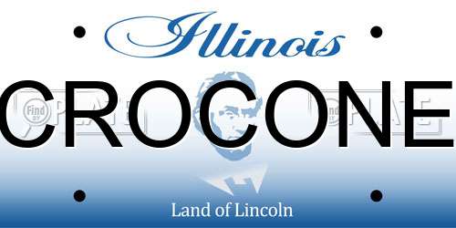 CROCONE Illinois License Plate