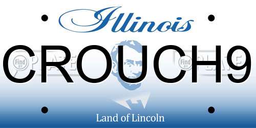 CROUCH9 Illinois License Plate