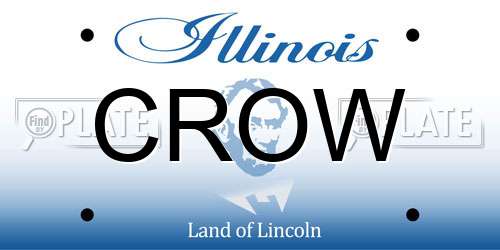 CROW Illinois License Plate