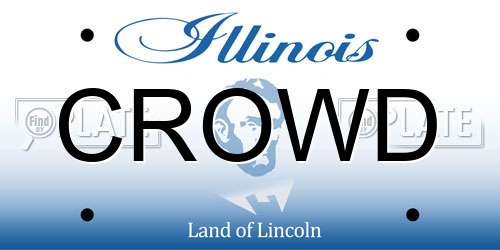CROWD Illinois License Plate