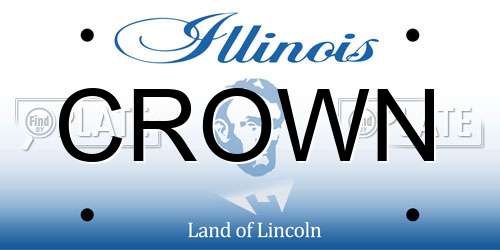 CROWN Illinois License Plate