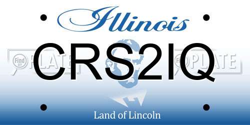 CRS2IQ Illinois License Plate