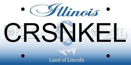 CRSNKEL Illinois License Plate