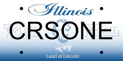 CRSONE Illinois License Plate