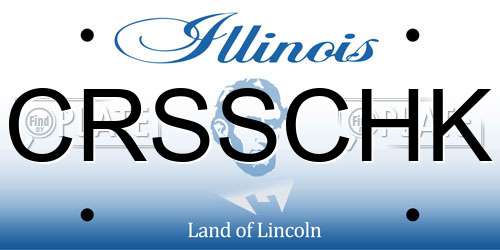 CRSSCHK Illinois License Plate