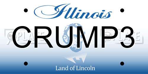 CRUMP3 Illinois License Plate