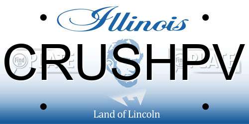 CRUSHPV Illinois License Plate