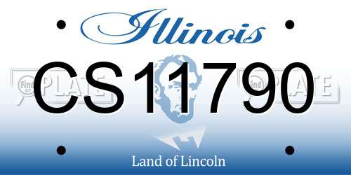 CS11790 Illinois License Plate