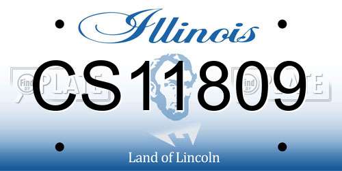 CS11809 Illinois License Plate