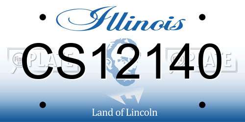 CS12140 Illinois License Plate
