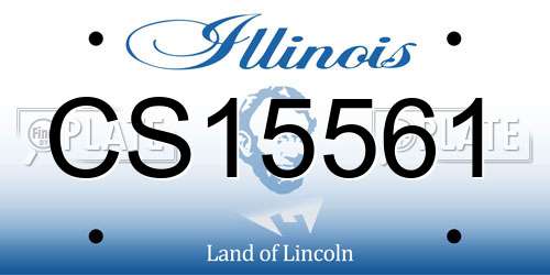 CS15561 Illinois License Plate