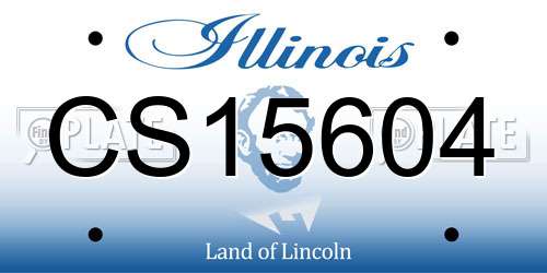 CS15604 Illinois License Plate