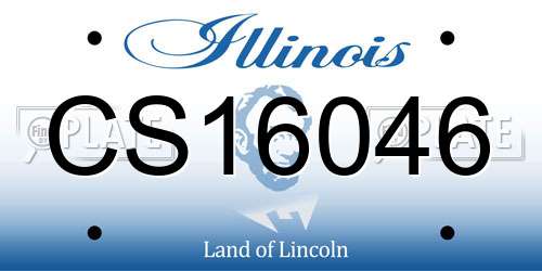 CS16046 Illinois License Plate