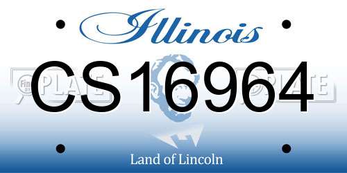 CS16964 Illinois License Plate