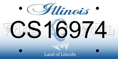 CS16974 Illinois License Plate