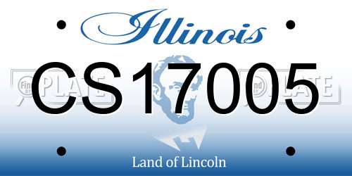 CS17005 Illinois License Plate