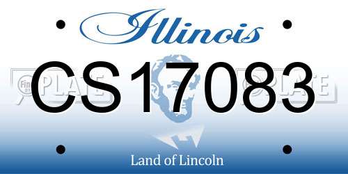 CS17083 Illinois License Plate