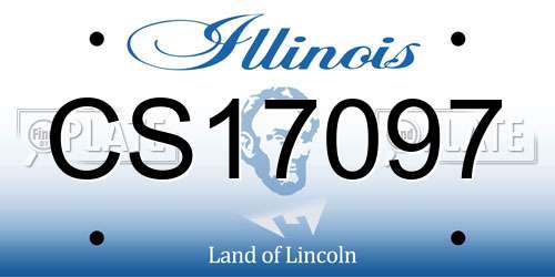 CS17097 Illinois License Plate