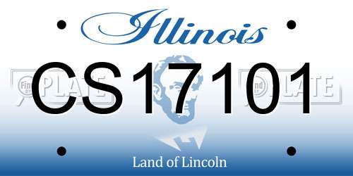 CS17101 Illinois License Plate