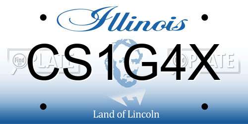 CS1G4X Illinois License Plate
