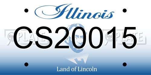 CS20015 Illinois License Plate
