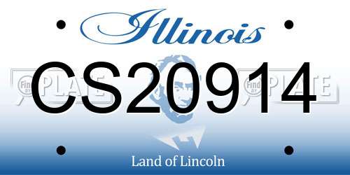 CS20914 Illinois License Plate