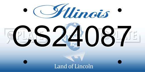 CS24087 Illinois License Plate