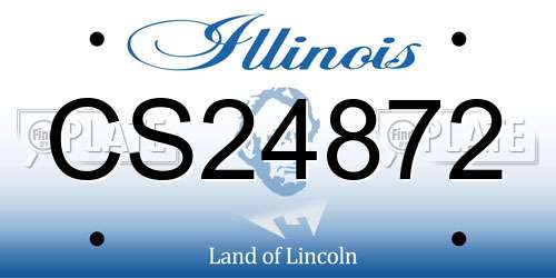 CS24872 Illinois License Plate