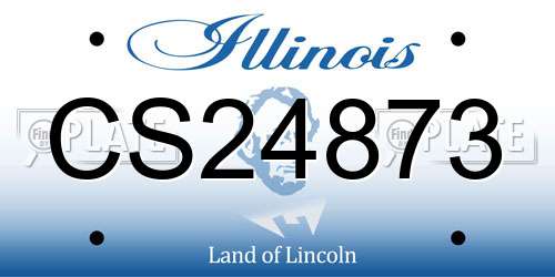 CS24873 Illinois License Plate