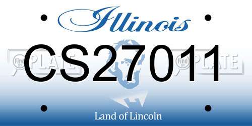 CS27011 Illinois License Plate