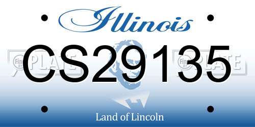 CS29135 Illinois License Plate