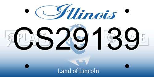 CS29139 Illinois License Plate
