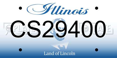 CS29400 Illinois License Plate