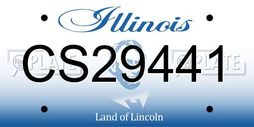 CS29441 Illinois License Plate