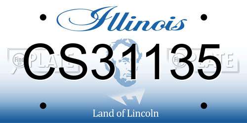 CS31135 Illinois License Plate