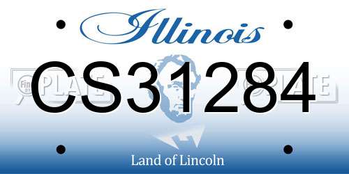 CS31284 Illinois License Plate