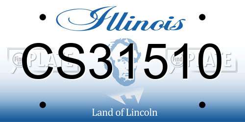 CS31510 Illinois License Plate