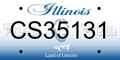 CS35131 Illinois License Plate