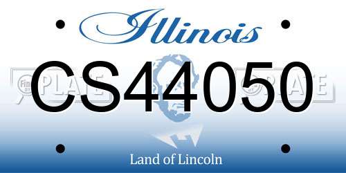 CS44050 Illinois License Plate