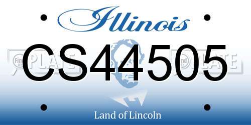 CS44505 Illinois License Plate