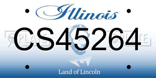 CS45264 Illinois License Plate